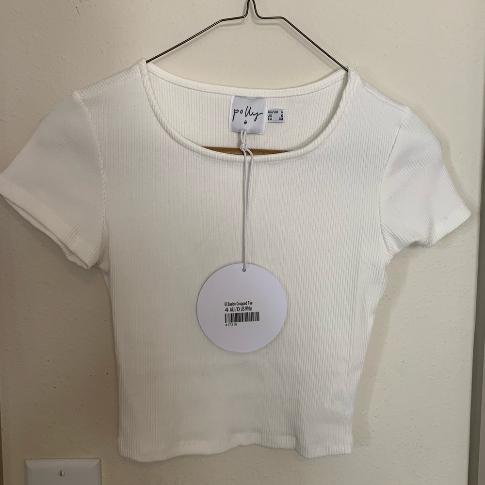 Ribbed crop tee- NWT